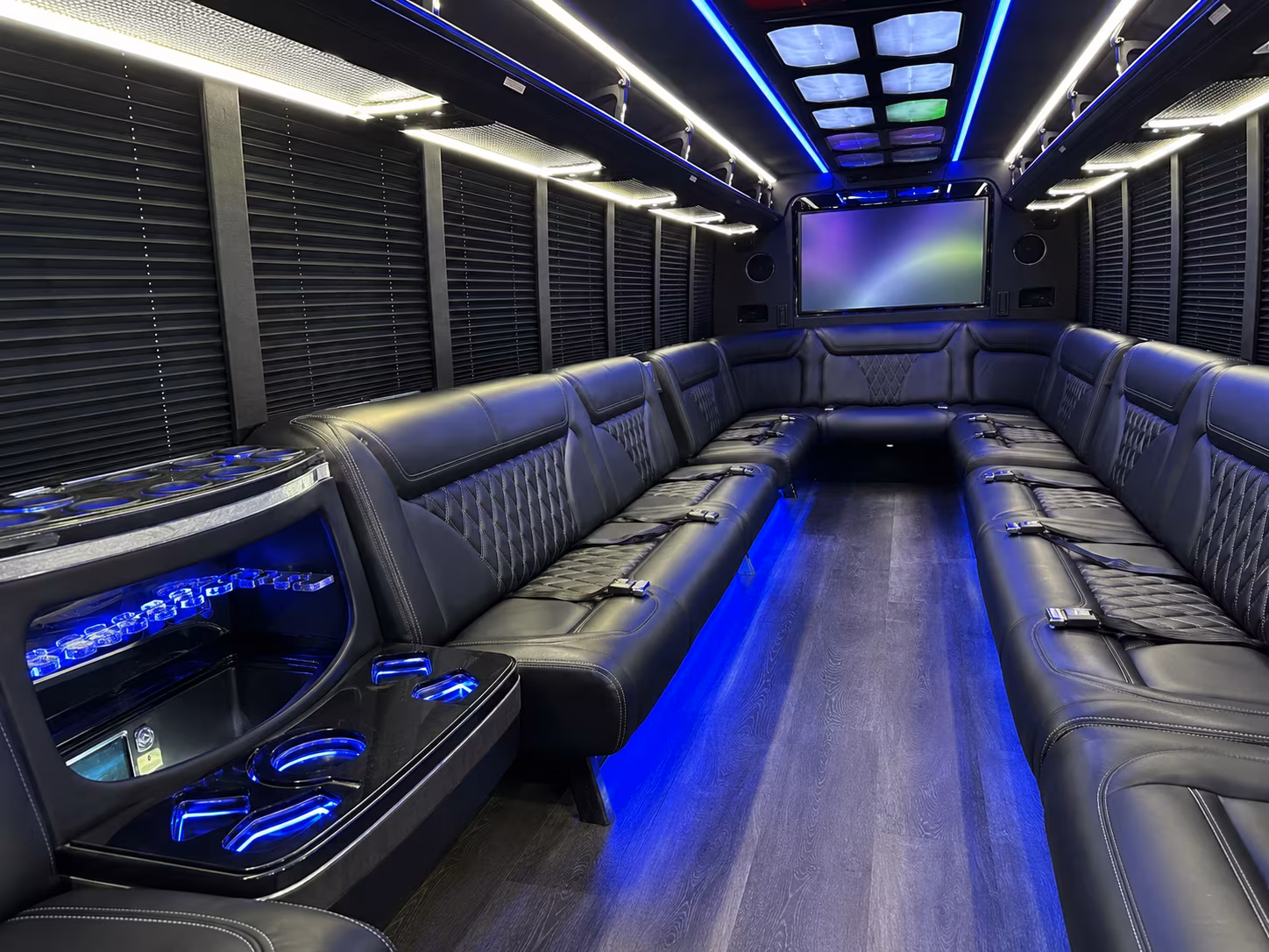 Chandler Birthday, Sweet 16, & Quinceañera Transportation party bus exterior