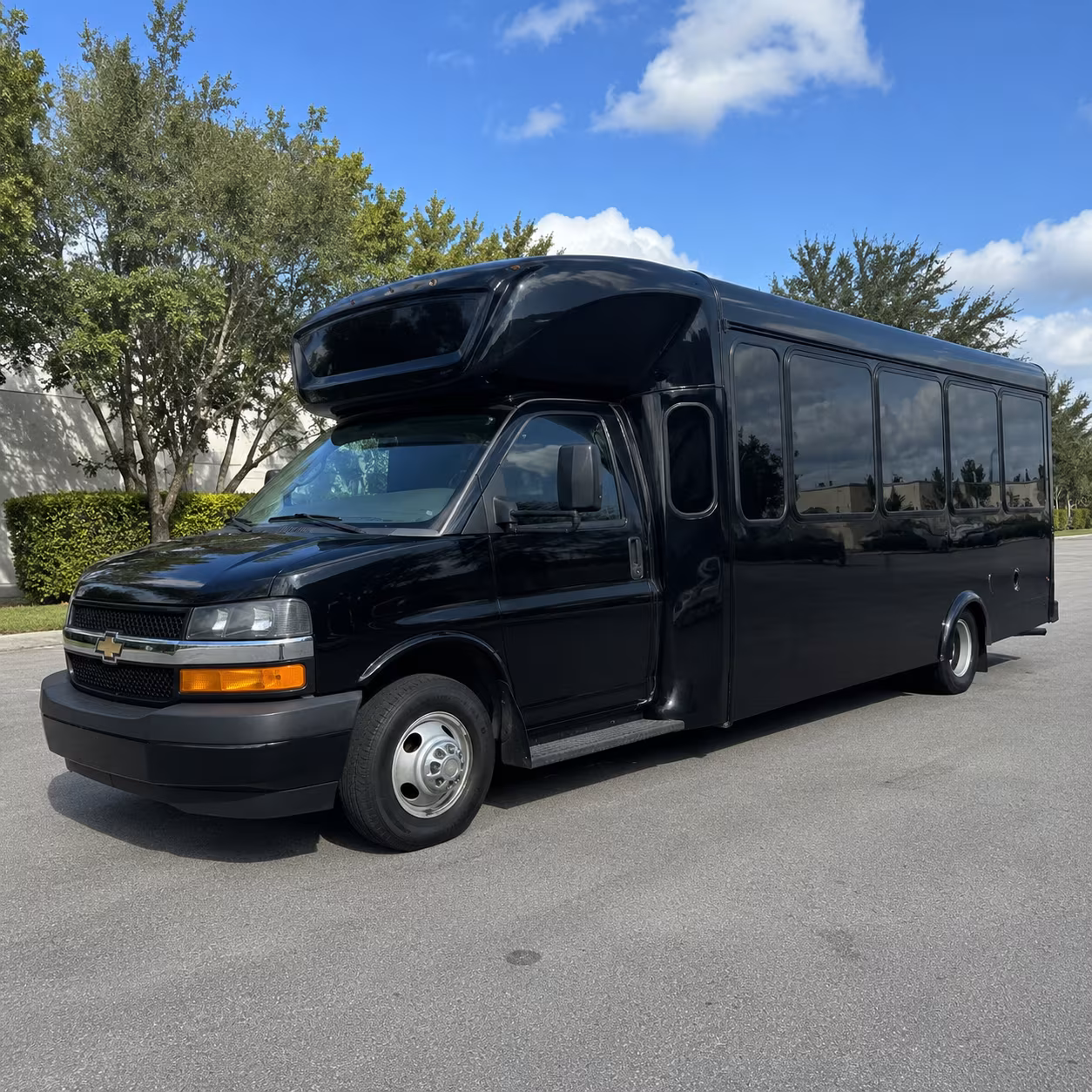 Chandler Private Event Transportation party bus exterior