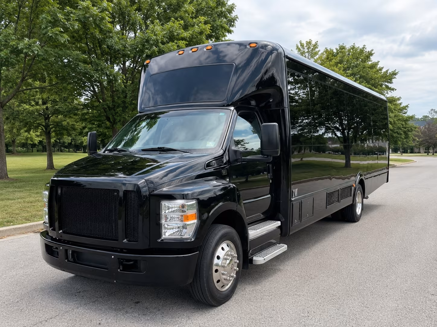 Chandler Prom & Homecoming Transportation party bus interior
