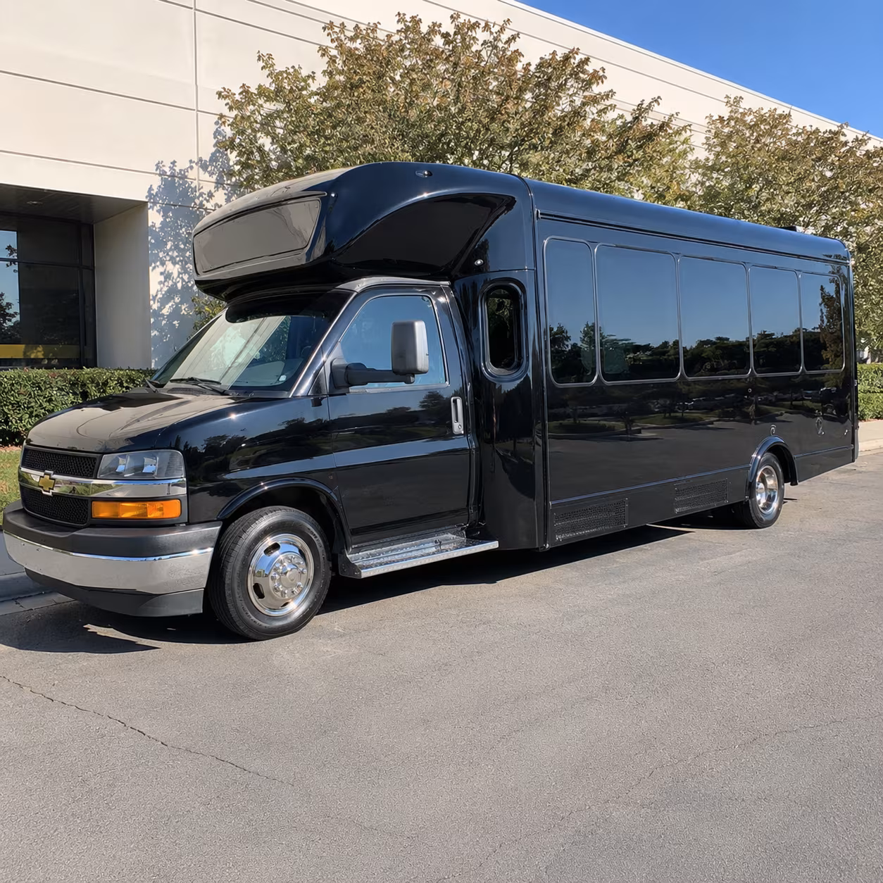 Chandler Wedding Transportation party bus exterior