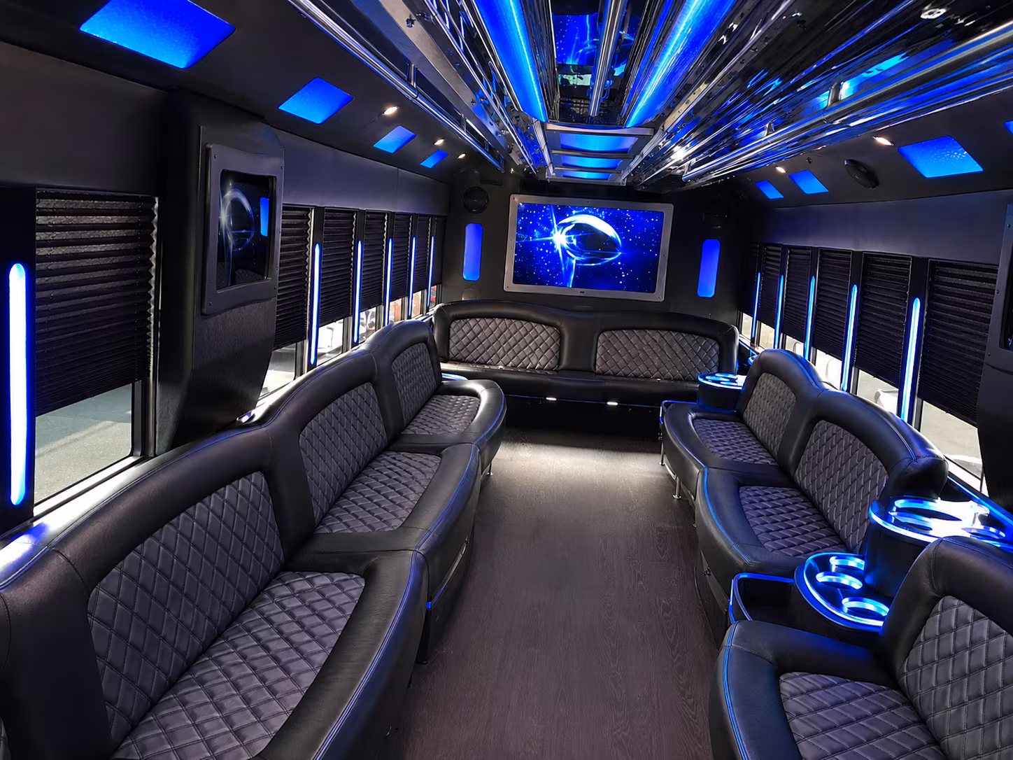 Chandler Wedding Transportation party bus exterior